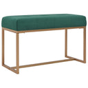 vidaXL Bench 80 cm velvet green