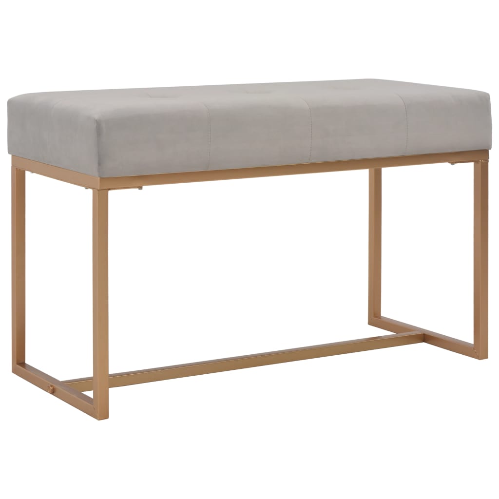 vidaXL Bench 80 cm velvet green