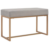 vidaXL Bench 80 cm velvet green