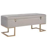 vidaXL Storage Bench 105 cm Velvet Green