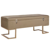 vidaXL Storage Bench 105 cm Velvet Green