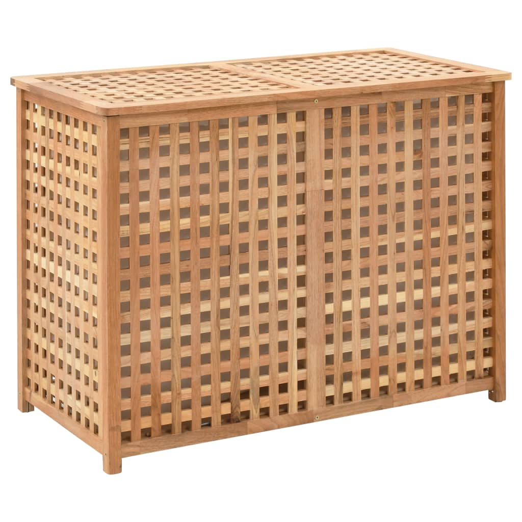 vidaXL Laundry Basket 77.5x37.5x46.5 cm Solid Walnut Wood