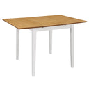 vidaXL Extendable Dining Table (80-120)x80x74 cm MDF White