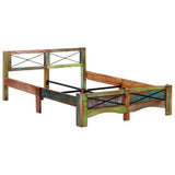 vidaXL Bed Frame Solid Reclaimed Wood 140x200 cm