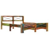 vidaXL Bed Frame Solid Reclaimed Wood 140x200 cm