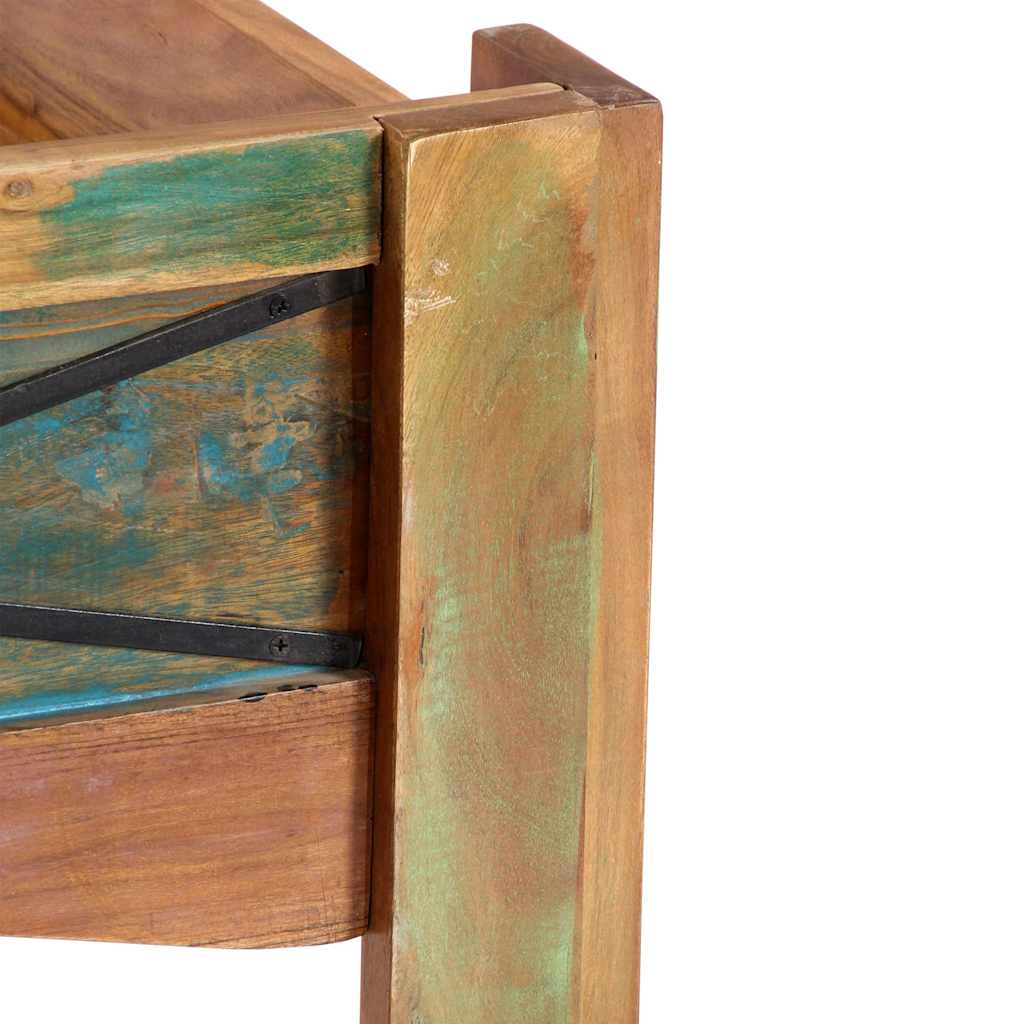vidaXL Bed Frame Solid Reclaimed Wood 140x200 cm