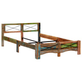 vidaXL Bed Frame Solid Reclaimed Wood 140x200 cm