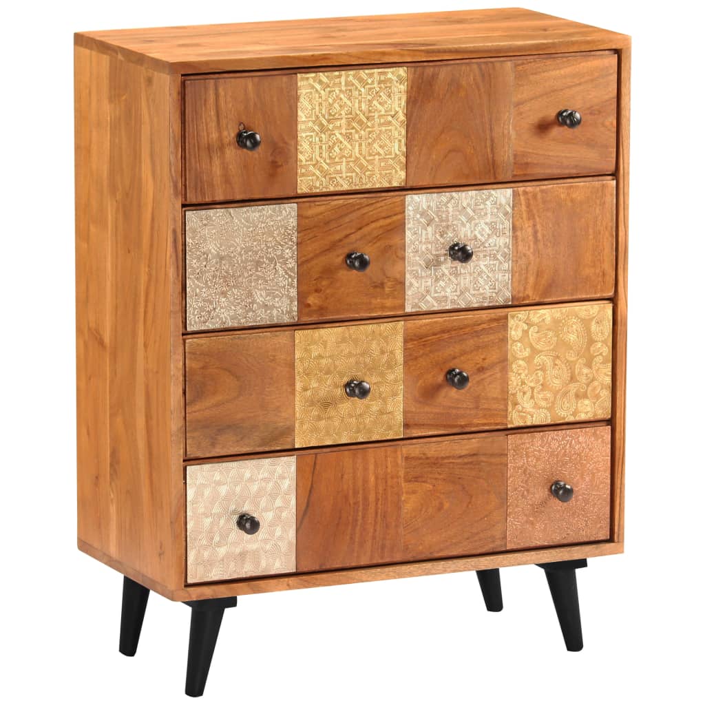 vidaXL Ladekast 60x30x75 cm massief acaciahout