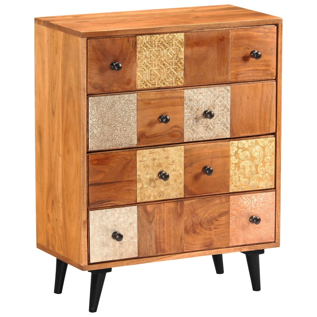 vidaXL Ladekast 60x30x75 cm massief acaciahout