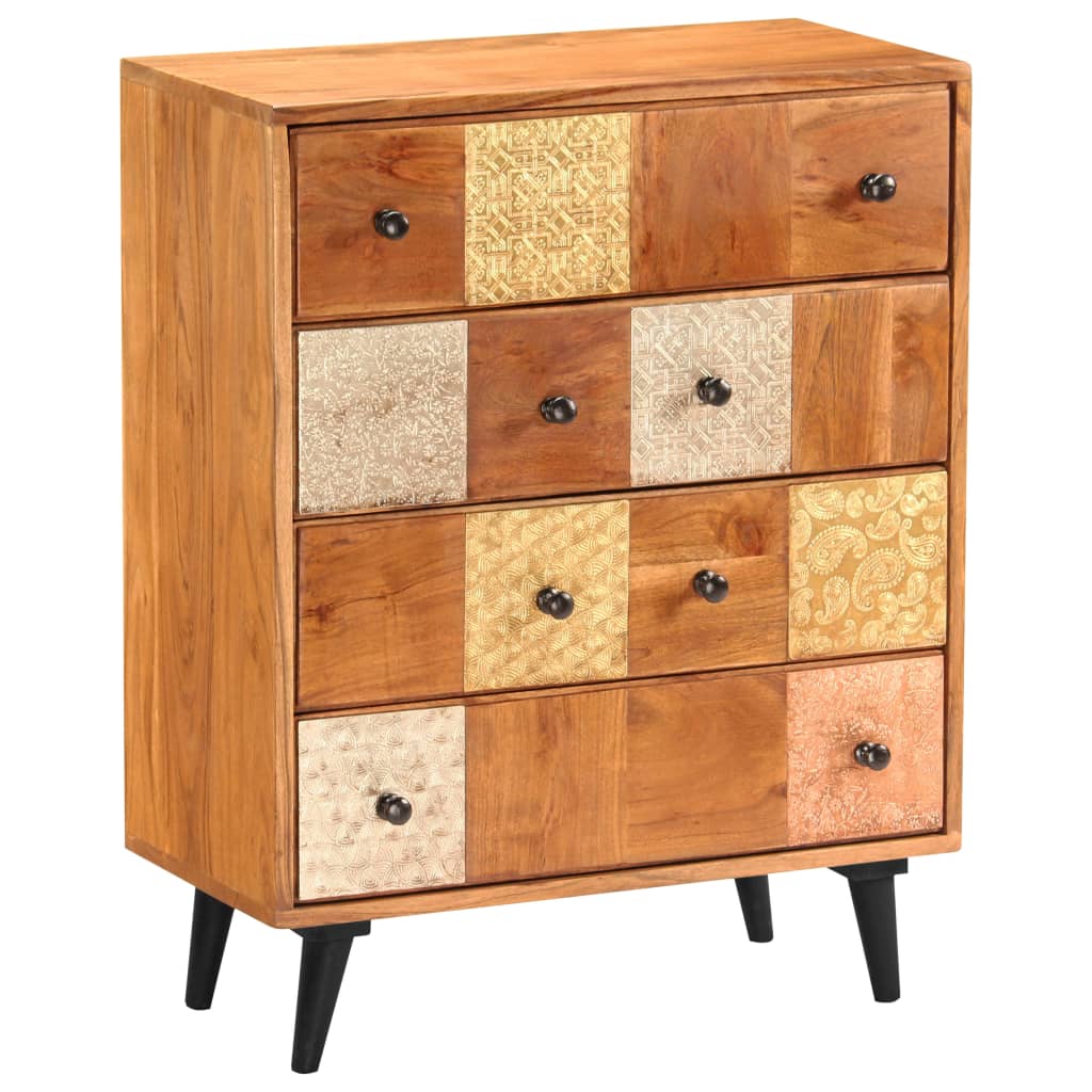 vidaXL Ladekast 60x30x75 cm massief acaciahout