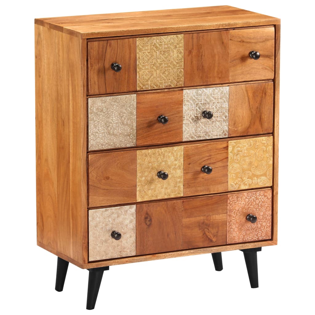 vidaXL Ladekast 60x30x75 cm massief acaciahout
