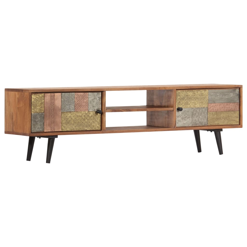 vidaXL Tv-meubel 140x30x40 cm massief acaciahout