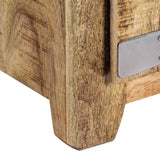 vidaXL Salontafel 70x70x30 cm massief mangohout