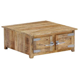 vidaXL Salontafel 70x70x30 cm massief mangohout