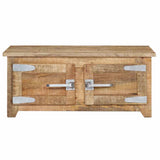 vidaXL Salontafel 70x70x30 cm massief mangohout
