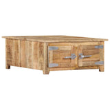 vidaXL Salontafel 70x70x30 cm massief mangohout
