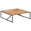 vidaXL Salontafel 110x110x36 cm massief mangohout