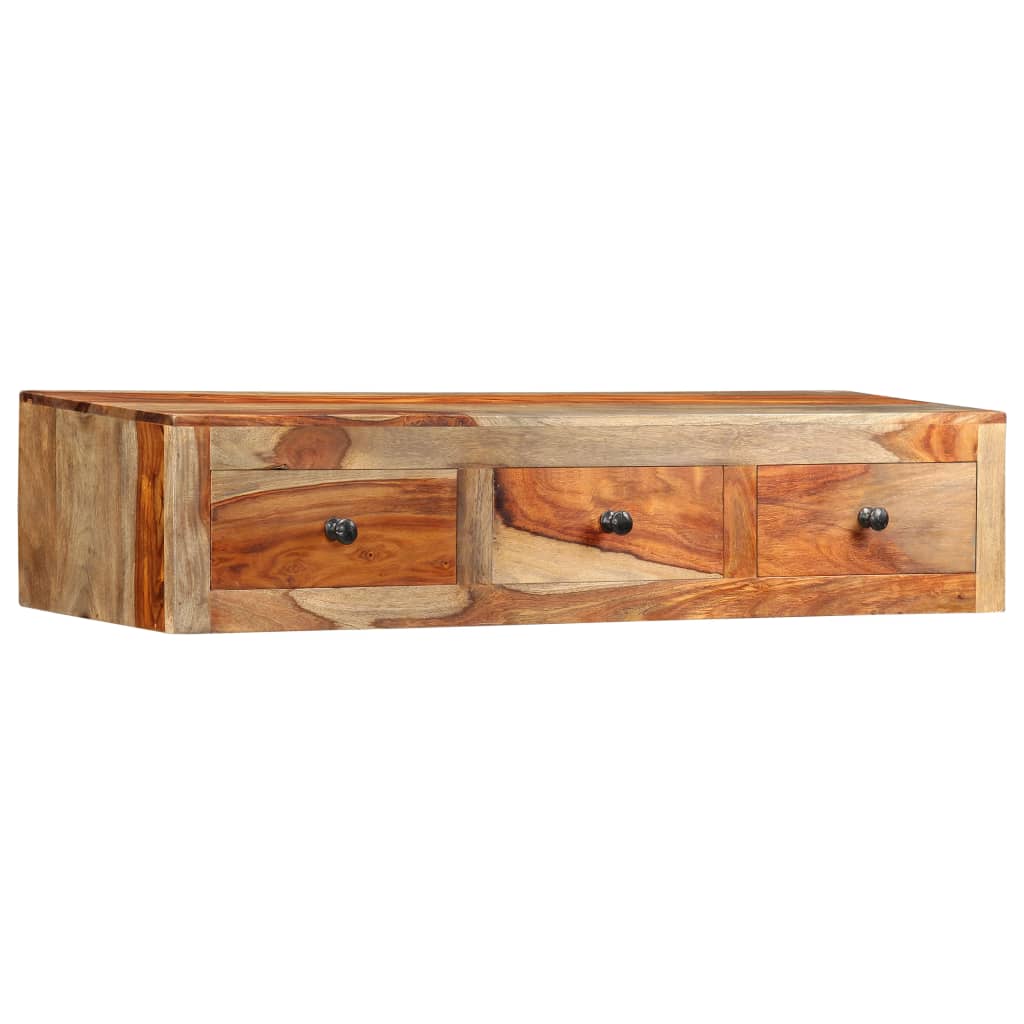 vidaXL Wall Table 100x25x20 cm Solid Acacia Wood