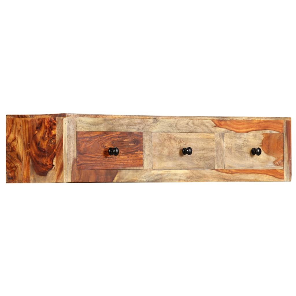 vidaXL Wall Table 100x25x20 cm Solid Acacia Wood