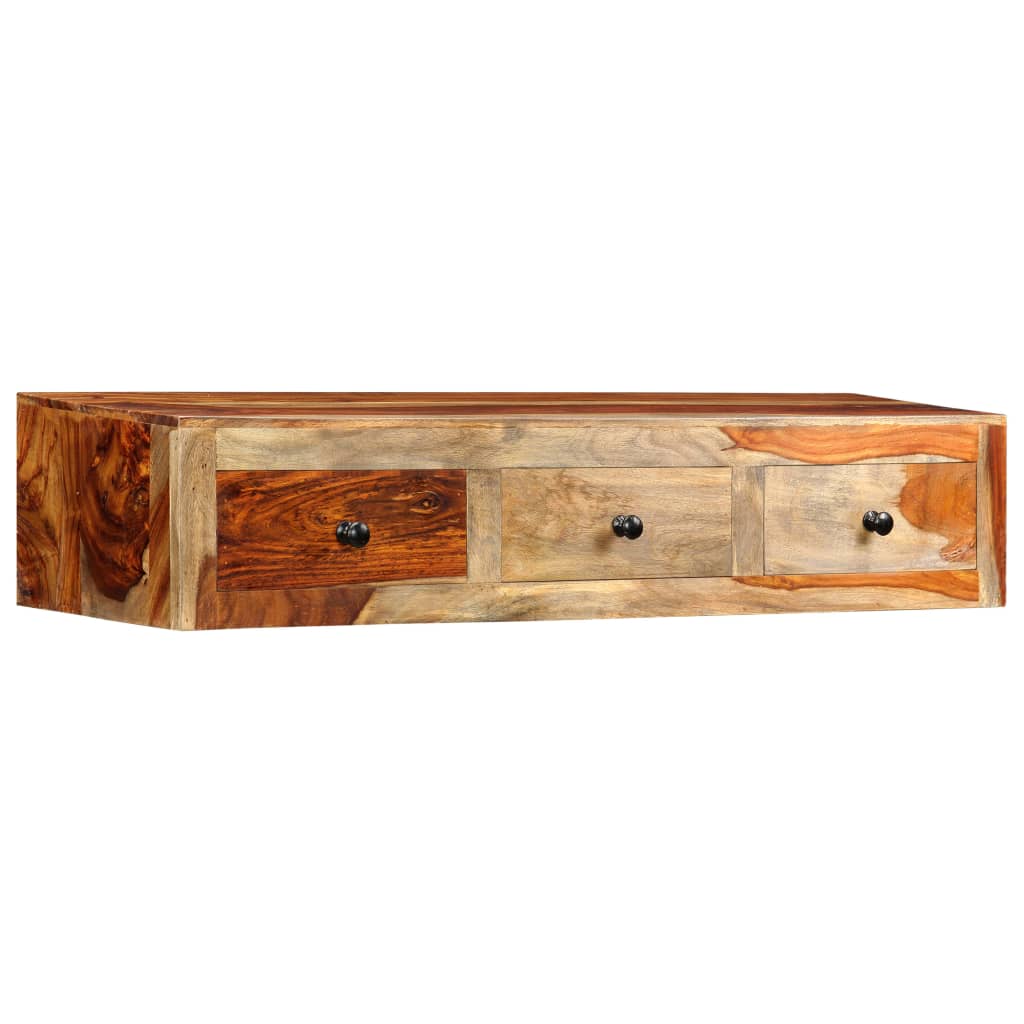 vidaXL Wall Table 100x25x20 cm Solid Acacia Wood