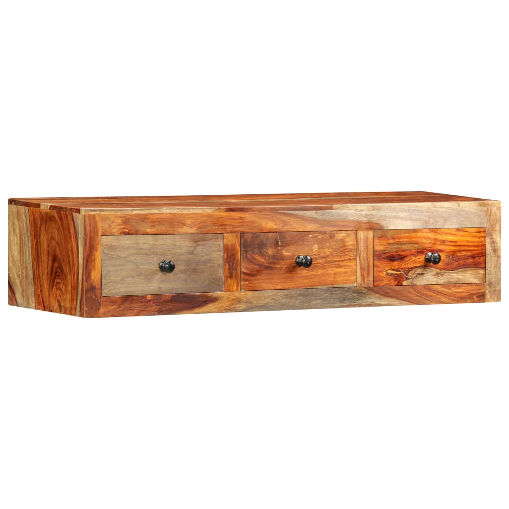 vidaXL Wall Table 100x25x20 cm Solid Acacia Wood