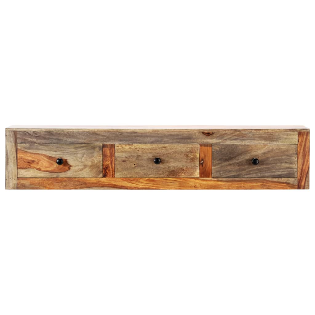 vidaXL Wall Table 100x25x20 cm Solid Acacia Wood
