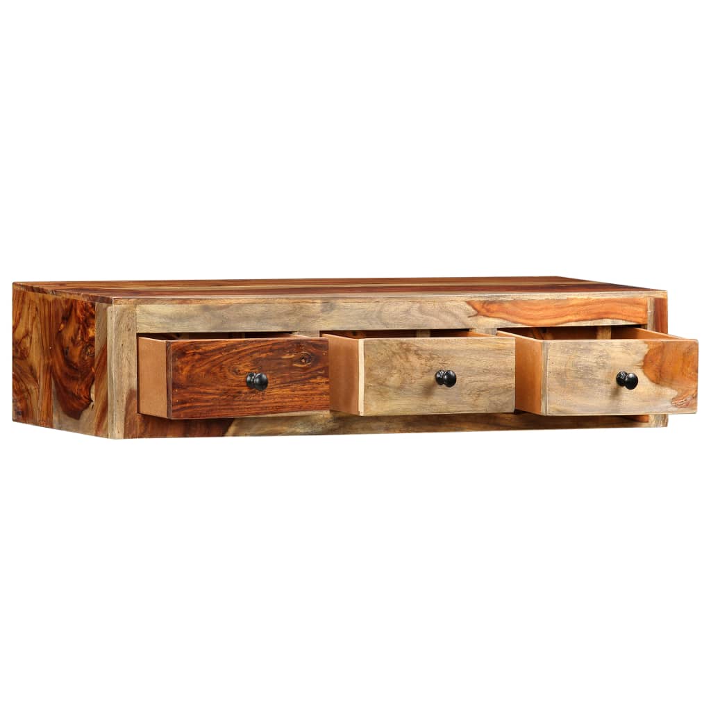 vidaXL Wall Table 100x25x20 cm Solid Acacia Wood