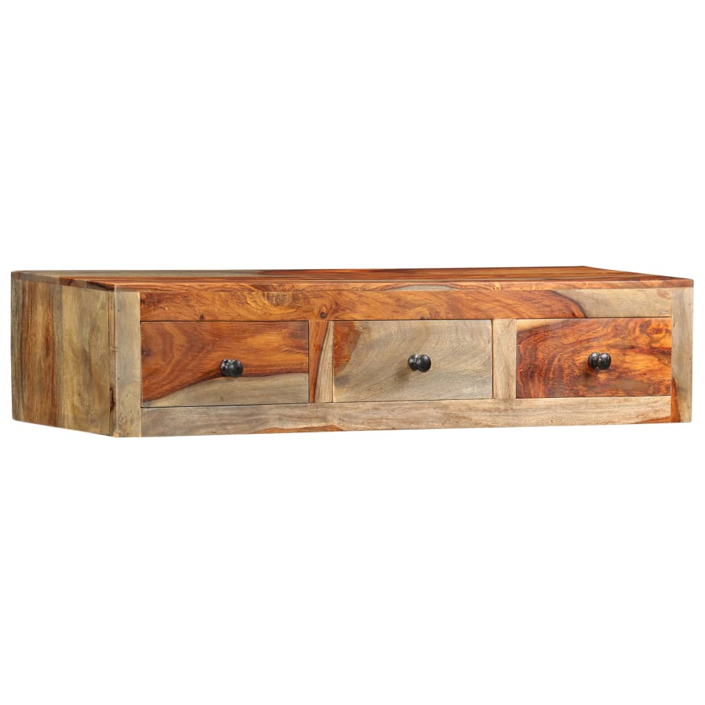vidaXL Wall Table 100x25x20 cm Solid Acacia Wood