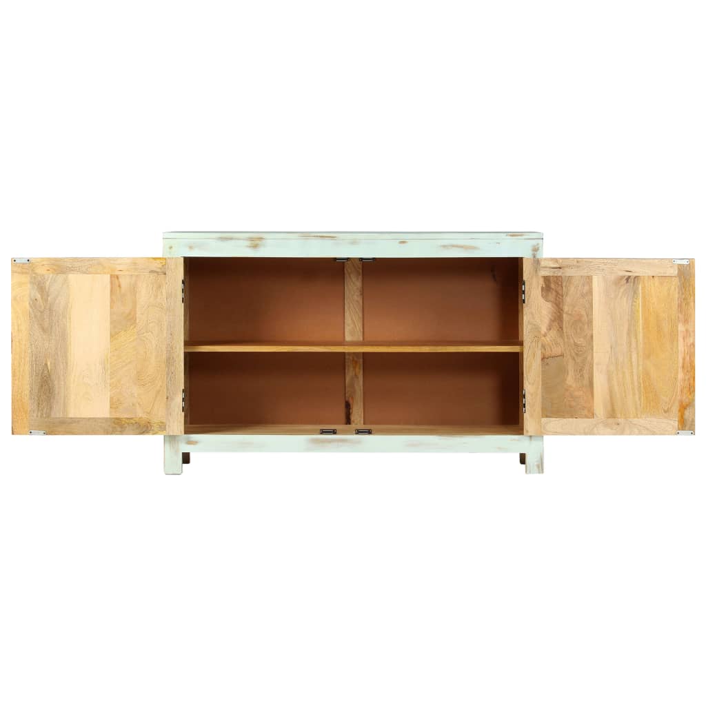 vidaXL Sideboard 110x35x70 cm solid mango wood light blue