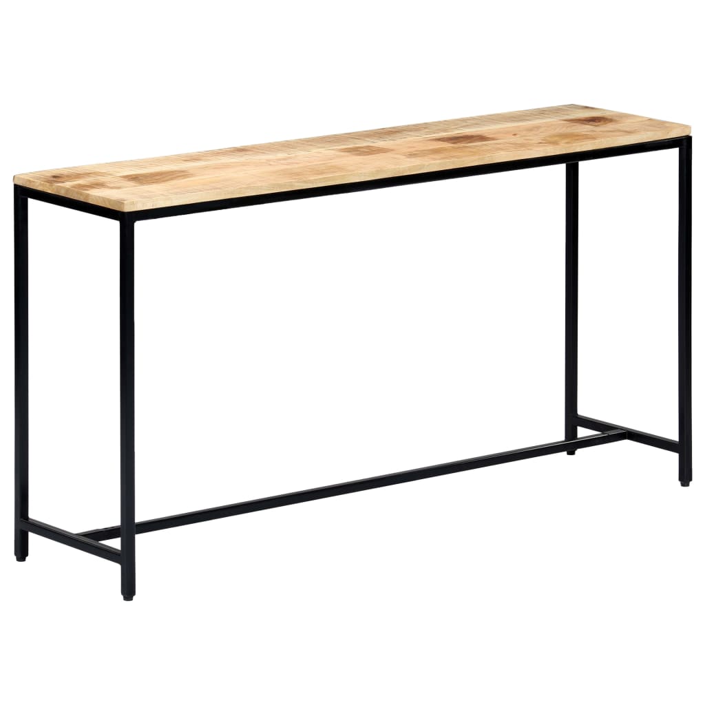 vidaXL Wandtafel 140x35x76 cm massief ruw mangohout
