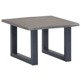 vidaXL Coffee Table with Live Edges 60x60x40 cm Acacia Wood