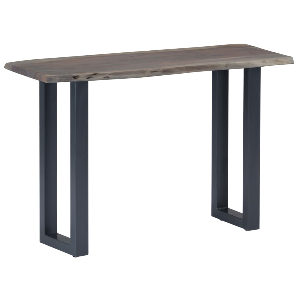 vidaXL Wandtafel 115x35x76 cm massief acaciahout en ijzer
