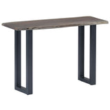 vidaXL Wandtafel 115x35x76 cm massief acaciahout en ijzer