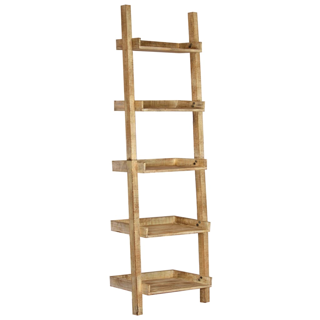vidaXL Ladder Shelf 75x37x205 cm Solid Mango Wood Brown