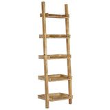 vidaXL Ladder Shelf 75x37x205 cm Solid Mango Wood Brown