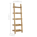 vidaXL Ladder Shelf 75x37x205 cm Solid Mango Wood Brown