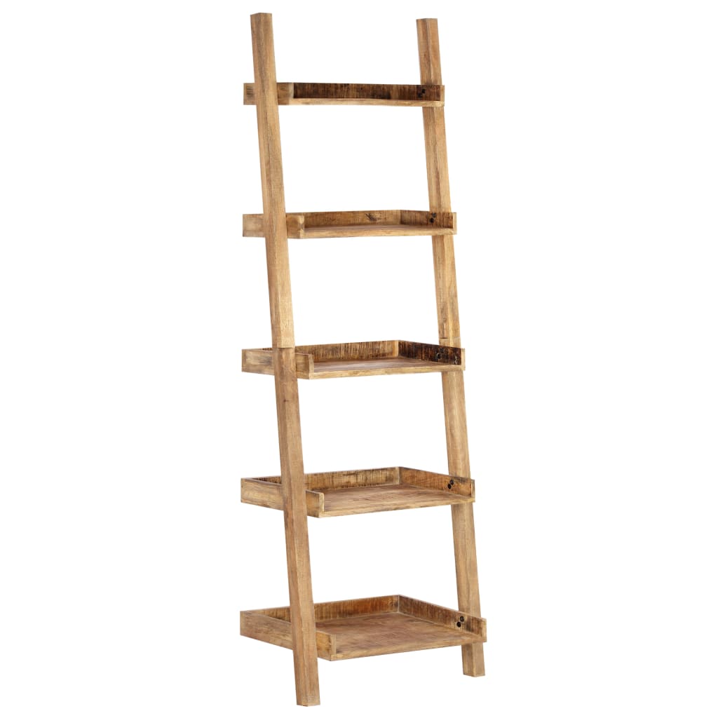 vidaXL Ladder Shelf 75x37x205 cm Solid Mango Wood Brown