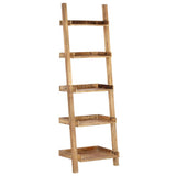 vidaXL Ladder Shelf 75x37x205 cm Solid Mango Wood Brown