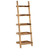 vidaXL Ladder Shelf 75x37x205 cm Solid Mango Wood Brown