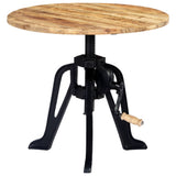 vidaXL Side Table 60x(42-63) cm Solid Reclaimed Wood and Cast Iron