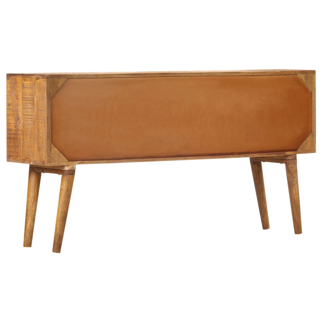 vidaXL Dressoir met geprint patroon 90x30x70 cm massief mangohout