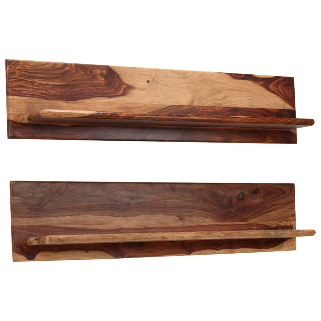 vidaXL Wandschappen 2 st 58x26x20 cm massief acaciahout