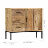 vidaXL Dressoir 88x30x71 cm massief mangohout