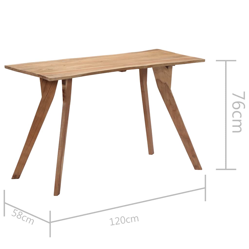 vidaXL Eettafel 140x80x76 cm massief acaciahout