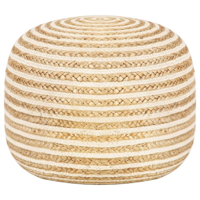 vidaXL Handmade Pouf 45x30 cm Jute