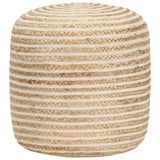 vidaXL Handmade Pouf 45x30 cm Jute