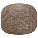 vidaXL Poef handgemaakt 45x30 cm jute lichtgrijs
