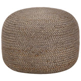 vidaXL Poef handgemaakt 45x30 cm jute lichtgrijs