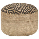 vidaXL Pouffe handmade 45x30 cm jute white