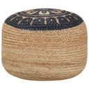 vidaXL Pouffe handmade 45x30 cm jute white
